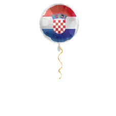Kroatien Flagge Ballon - 43cm