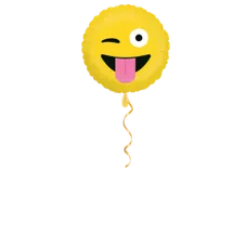 Zwinker Smiley Ballon - 46cm