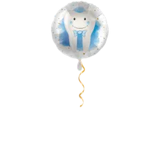 Zahn blau Ballon - 43cm