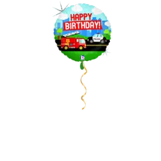 Happy Birthday Fahrzeuge Ballon - 46cm