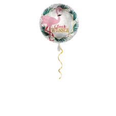 Glückwunsch Flamingo Ballon - 43cm