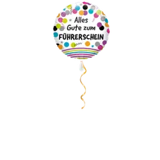 Alles Gute zum Führerschein Ballon - 43cm