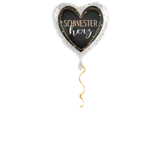Schwester Herz Ballon - 43cm