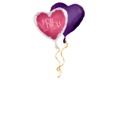 Für dich von Herzen satin Ballon-Set