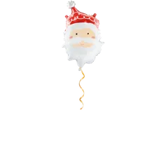 Weihnachtsmann Gesicht Ballon - 60 cm