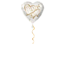 Herzen 50 Jahre Ballon - 43cm