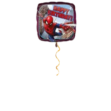 Happy Birthday Spiderman Ballon - 43 cm
