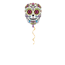 Calaveras bunt Ballon - 68cm