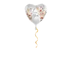 I love you Blumen  Ballon - 43 cm 
