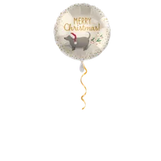 Merry Christmas Hund Ballon - 43cm