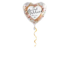 Just Married Herz Ballon - 43cm