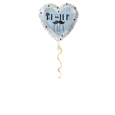 Bester Papa Herz Ballon - 43cm