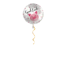 Good luck Schwein Ballon - 43cm 