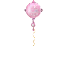 Babyrassel Rosa Ballon - 60 cm