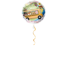 Hurra Schule Schulbus Ballon - 43cm