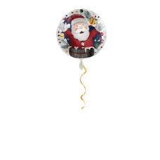 Santa im Schornstein Ballon - 43cm