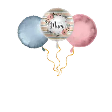 Best Mum Blumen  Ballon-Set 