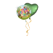 Happy Birthday Woodland Tiere Ballon-Set