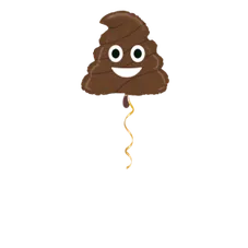 Scheisshaufen Ballon - 51 cm