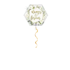 Always & forever Blumen Ballon - 46cm