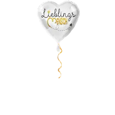 Lieblingsmensch weiss Ballon - 43cm