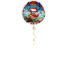 Rentier satin Ballon - 43cm