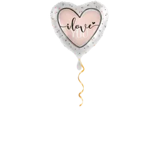 I love you satin Ballon - 43 cm