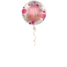 Alles Gute Punkte Pink Ballon - 43 cm