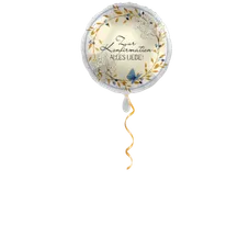 Konfirmation Blumen Ballon - 43 cm