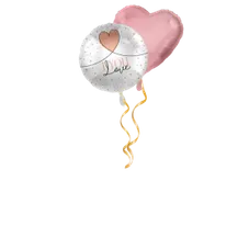 I love you rund Ballon-Set