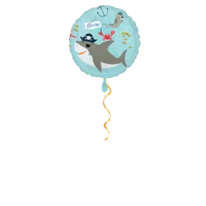 Pirat Hai Happy Birthday Ballon - 43cm