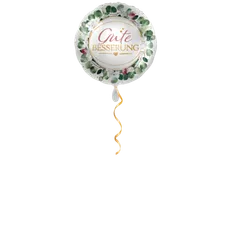 Gute Besserung Blumen Ballon - 43cm
