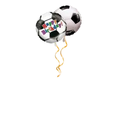 Happy Birthday Fussball Ballon-Set