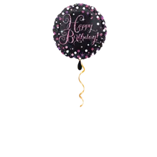 Happy Birthday Glamour Ballon - 43cm