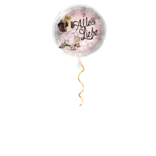 Alles Liebe Mops Ballon - 43cm