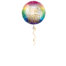 Wünsch Dir was Kerzen Ballon - 43cm