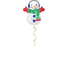 Schneemann mit Schal Ballon - 50cm