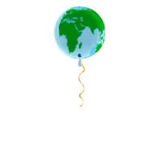 Planet Erde 4D Ballon - 40cm