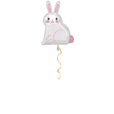 Hase weiss Ballon - 50 cm