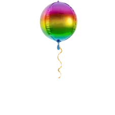 Regenbogen Rund Ballon - 40 cm