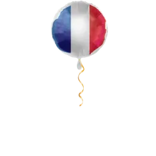 Frankreich Flagge Ballon - 43cm