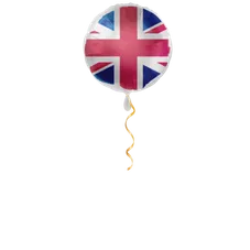 Grossbritannien Flagge Ballon - 43cm