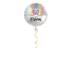 Frohe Ostern zwei Ohren Ballon - 43cm