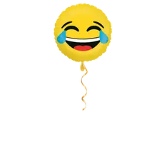 Smiley am lachen Ballon - 43cm