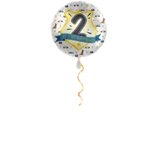 Polizei Zahl 2 Ballon - 43 cm