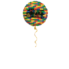 Happy Birthday Lego Ballon - 46cm