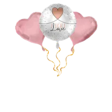 I love you rund Ballon-Set