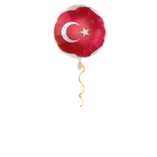 Türkei Flagge Ballon - 43cm