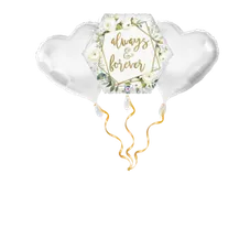 Always & forever Blumen Ballon-Set