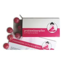 Problemlöserpillen mit witzigem Beipackzettel